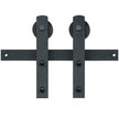 VEVOR 8FT Sliding Barn Door Hardware Kit, 330LBS Loading Heavy Duty Barn Door Track Kit for Single Door, Fit 3.7-4.3FT Wide and 1.3