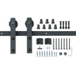 VEVOR 8FT Sliding Barn Door Hardware Kit, 330LBS Loading Heavy Duty Barn Door Track Kit for Single Door, Fit 3.7-4.3FT Wide and 1.3