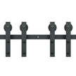 VEVOR 8FT Sliding Barn Door Hardware Kit, 330LBS Heavy Duty Barn Door Track Kit for Double Doors, Fit 3.7-4.3FT Total Wide and 1.3