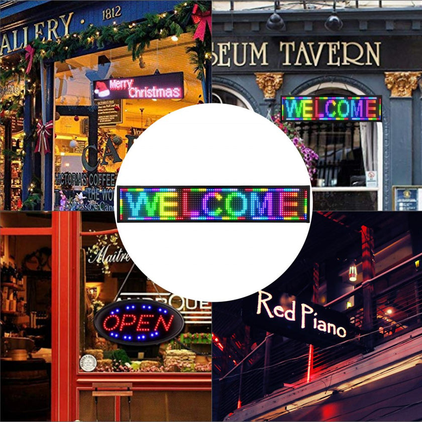 VEVOR WiFi P10 Led Sign Full Color 38\