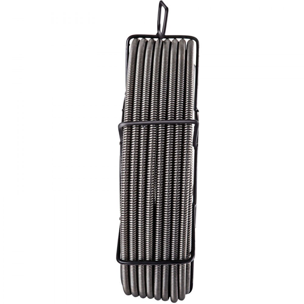 VEVOR Drain Cleaning Cable 100 Feet x 1/2 Inch Solid Core Cable Sewer Cable Drain Auger Cable Cleaner Snake Clog Pipe Drain Cleaning Cable Sewer Drain Auger Snake Pipe