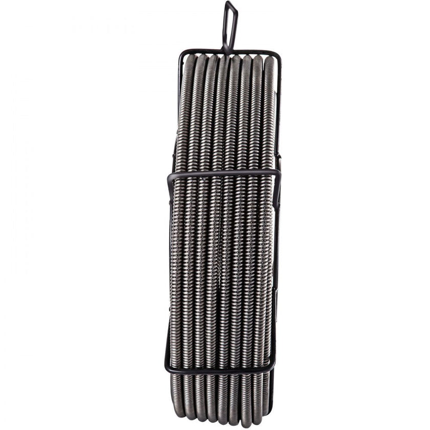 VEVOR Drain Cleaning Cable 100 Feet x 1/2 Inch Solid Core Cable Sewer Cable Drain Auger Cable Cleaner Snake Clog Pipe Drain Cleaning Cable Sewer Drain Auger Snake Pipe