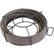 VEVOR Drain Cleaning Cable 100 Feet x 3/8 Inch Solid Core Cable Sewer Cable Drain Auger Cable Cleaner Snake Clog Pipe Drain Cleaning Cable Sewer Drain Auger Snake Pipe