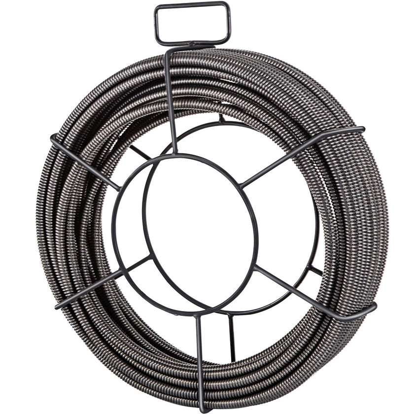 VEVOR Drain Cleaning Cable 50 Feet x 1/2 Inch Solid Core Cable Sewer Cable Drain Auger Cable Cleaner Snake Clog Pipe Drain Cleaning Cable Sewer Drain Auger Snake Pipe