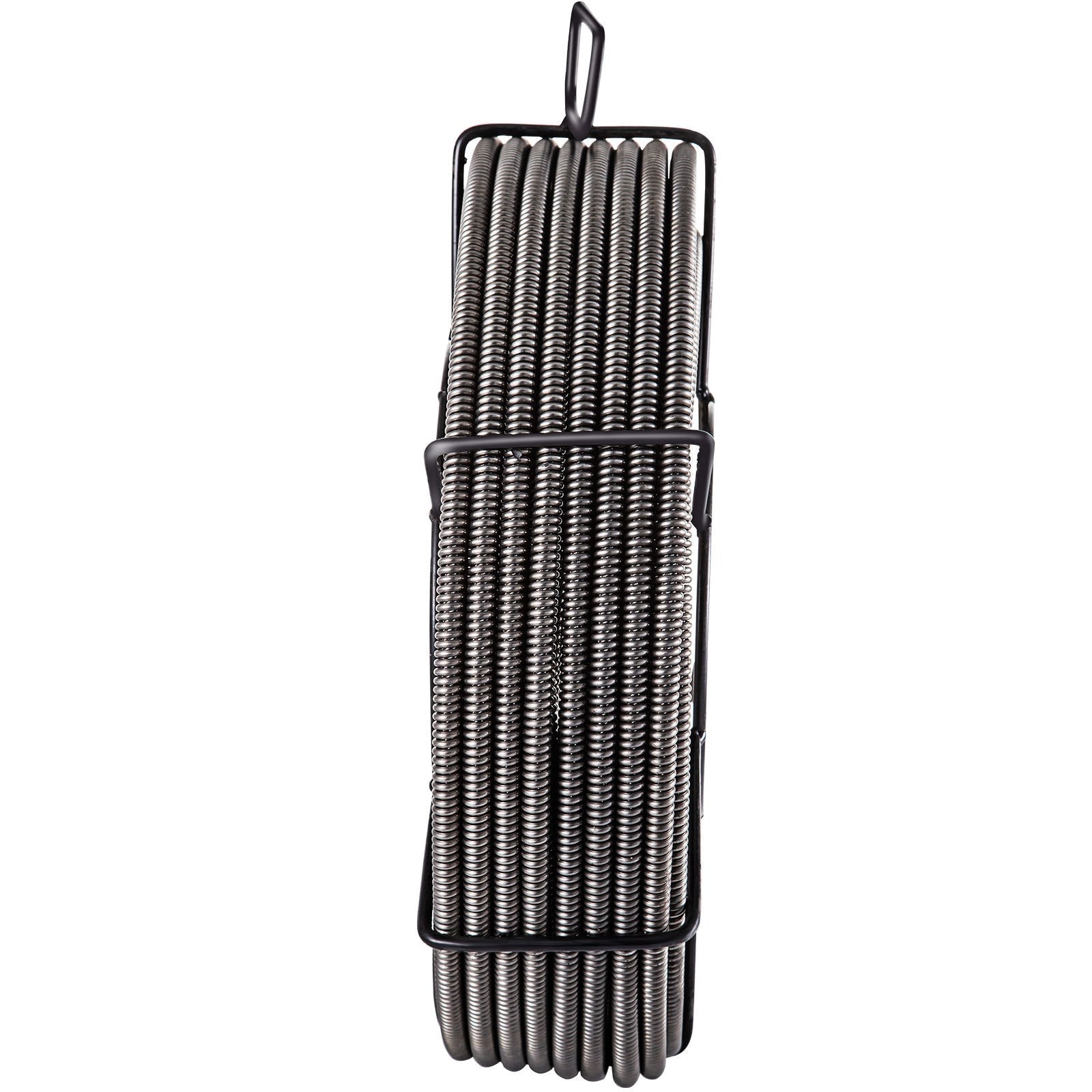 VEVOR Drain Cleaning Cable 50 Feet x 1/2 Inch Solid Core Cable Sewer Cable Drain Auger Cable Cleaner Snake Clog Pipe Drain Cleaning Cable Sewer Drain Auger Snake Pipe