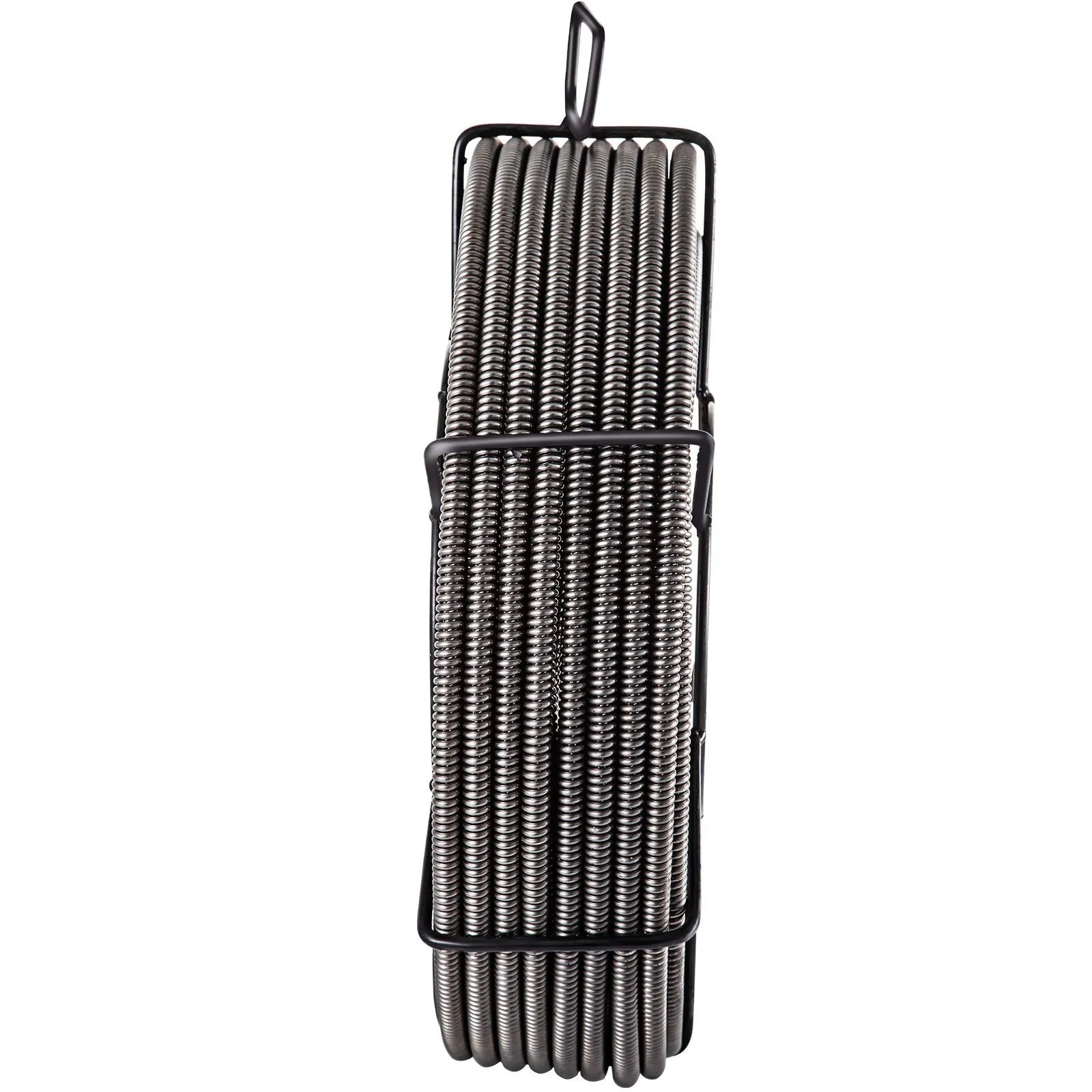 VEVOR Drain Cleaning Cable 50 Feet x 3/8 Inch Solid Core Cable Sewer Cable Drain Auger Cable Cleaner Snake Clog Pipe Drain Cleaning Cable Sewer Drain Auger Snake Pipe
