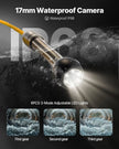 VEVOR Sewer Camera 98.4 FT Cable Pipeline Inspection Camera 4.3 Inch TFT LCD Monitor Pipe Camera Screen Waterproof IP68 Duct Inspection Camera with 6PCS LEDs 8500MAH Lithium Battery, DVR Function, 30M
