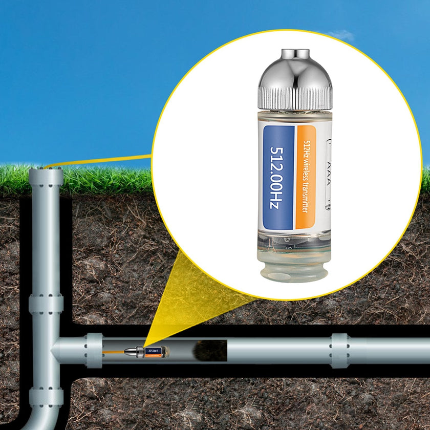 VEVOR Sonde Locator, 512 Hertz Frequency, Rigid Drain Locator with 8/5
