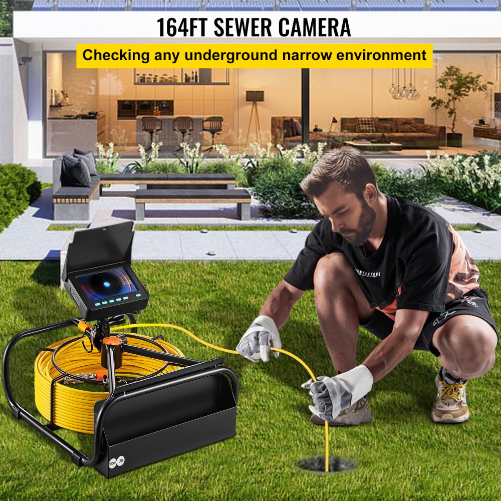 VEVOR Sewer Camera, 164FT 4.3\