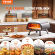VEVOR Electric Pizza Oven Countertop Pizza Maker for 12
