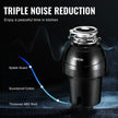 VEVOR Garbage Disposal 1.25 HP Continuous Food Waste Disposer 3360RPM EZ Connect