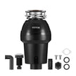 VEVOR Garbage Disposal 1.25 HP Continuous Food Waste Disposer 3360RPM EZ Connect
