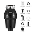 VEVOR Garbage Disposal 1.25 HP Continuous Food Waste Disposer 3360RPM EZ Connect