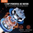 VEVOR Garbage Disposal 1/2 HP Continuous Food Waste Disposer 3450 RPM EZ Connect