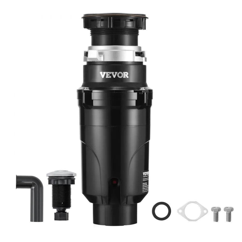 VEVOR Garbage Disposal 1/2 HP Continuous Food Waste Disposer 3450 RPM EZ Connect