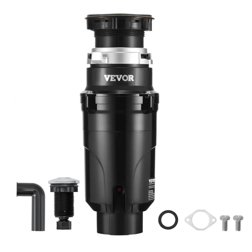 VEVOR Garbage Disposal 1/2 HP Continuous Food Waste Disposer 3450 RPM EZ Connect