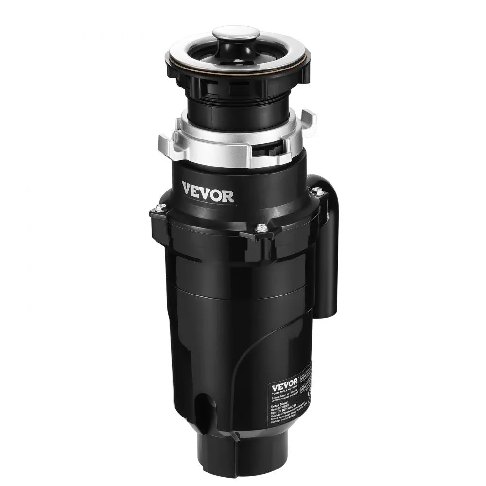 VEVOR Garbage Disposal 1/2 HP Continuous Food Waste Disposer 3450 RPM EZ Connect