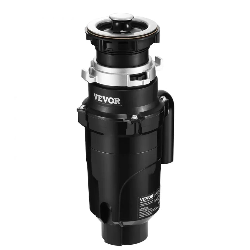 VEVOR Garbage Disposal 1/2 HP Continuous Food Waste Disposer 3450 RPM EZ Connect