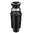 VEVOR Garbage Disposal 1/2 HP Continuous Food Waste Disposer 3450 RPM EZ Connect