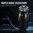 VEVOR Garbage Disposal 1/2 HP Continuous Food Waste Disposer 3450 RPM 3-Bolt