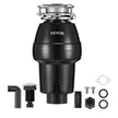 VEVOR Garbage Disposal 1/2 HP Continuous Food Waste Disposer 3450 RPM 3-Bolt