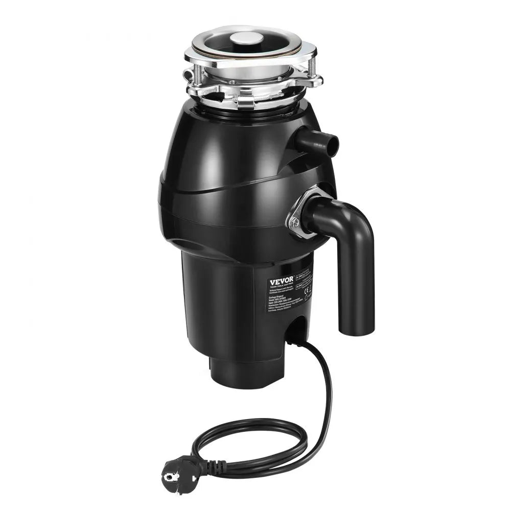 VEVOR Garbage Disposal 1/2 HP Continuous Food Waste Disposer 3450 RPM 3-Bolt