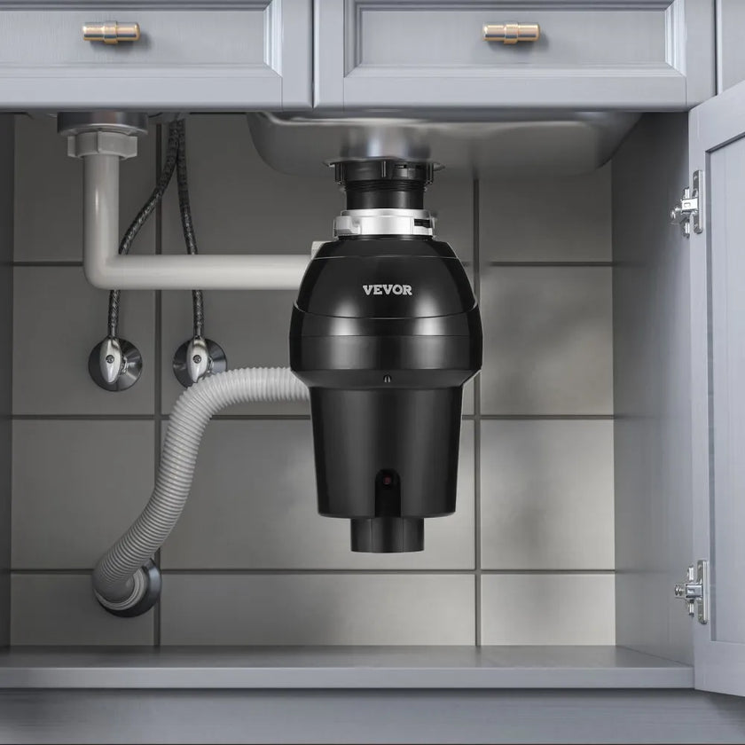 VEVOR Garbage Disposal 1 HP Continuous Food Waste Disposer 3270 RPM EZ Connect