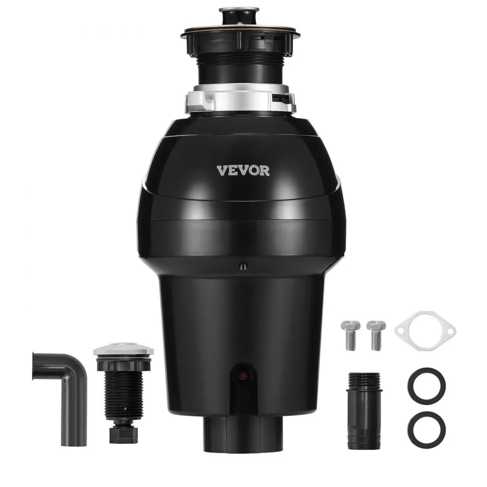 VEVOR Garbage Disposal 1 HP Continuous Food Waste Disposer 3270 RPM EZ Connect