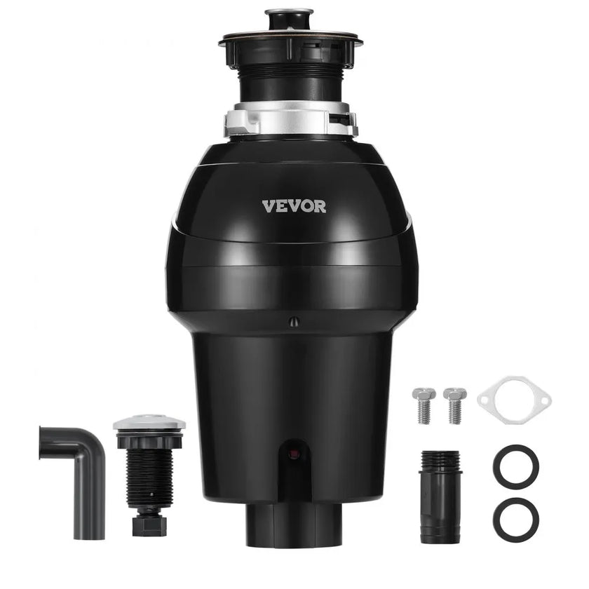 VEVOR Garbage Disposal 1 HP Continuous Food Waste Disposer 3270 RPM EZ Connect