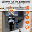 VEVOR Garbage Disposal 3/4 HP Continuous Food Waste Disposer 3250 RPM EZ Connect