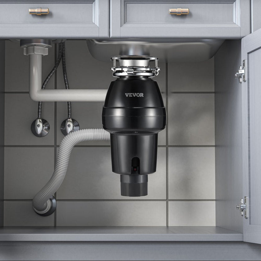 VEVOR Garbage Disposal 3/4 HP Continuous Food Waste Disposer 3260 RPM 3-Bolt