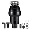 VEVOR Garbage Disposal 3/4 HP Continuous Food Waste Disposer 3260 RPM 3-Bolt