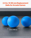 VEVOR Roll & Score Arcade Game Replacement Set 4 Balls Home Recreation Game Room