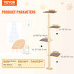 VEVOR Wall Mounted Cat Shelves Tree with Platform Tree-Shaped Cat Furniture Set