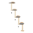 VEVOR Wall Mounted Cat Shelves Tree with Platform Tree-Shaped Cat Furniture Set