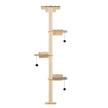 VEVOR Wall Mounted Cat Shelves Tree with Platform Tree-Shaped Cat Furniture Set