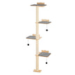 VEVOR Wall Mounted Cat Shelves Tree with Platform Tree-Shaped Cat Furniture Set