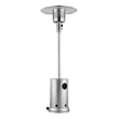 VEVOR Propane Patio Heater 50000BTU Tall Hammered w/Round Table Outdoor Silver