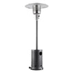 VEVOR Propane Patio Heater 50000BTU Tall Hammered w/Wheels Outdoor Silver Gray