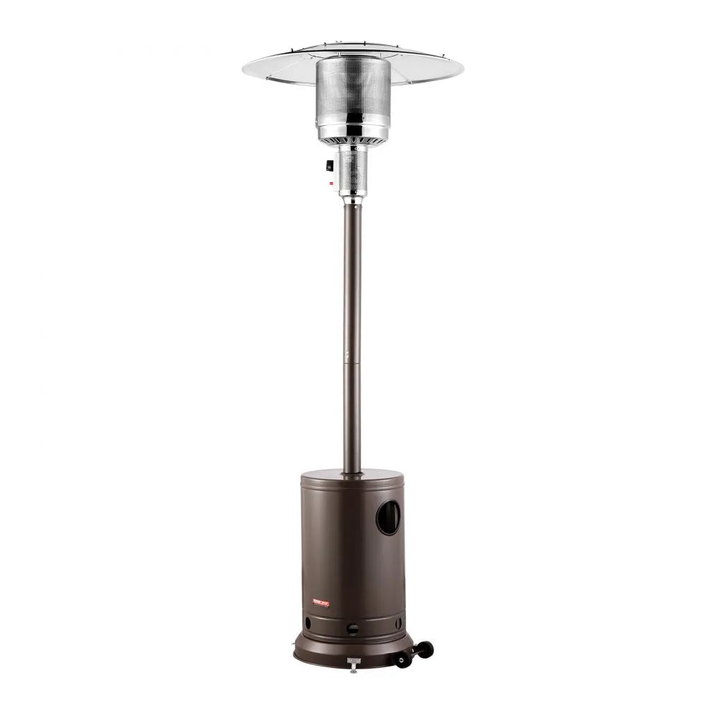 VEVOR Propane Patio Heater 50000BTU Tall Hammered w/Round Table Outdoor Bronze