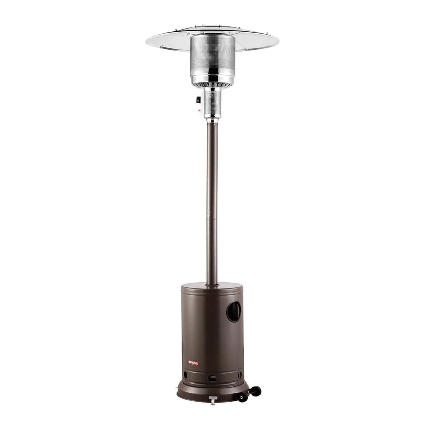 VEVOR Propane Patio Heater 50000BTU Tall Hammered w/Round Table Outdoor Bronze
