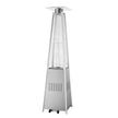 VEVOR Propane Patio Heater 48000BTU Pyramid w/Wheels for Outdoor Patio Silver