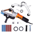 VEVOR Pipe Tube Polisher Sander, 1000W Pipe Belt Sander with 6 Variable Speeds 1100-3200rpm, Professional Belt Sander Grinding Machine with 50PCS Sanding Belts for Burnishing Finishing Rust Removal