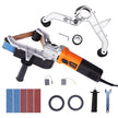 VEVOR Pipe Tube Polisher Sander, 1000W Pipe Belt Sander with 6 Variable Speeds 1100-3200rpm, Professional Belt Sander Grinding Machine with 100PCS Sanding Belts for Burnishing Finishing Rust Removal