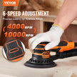 VEVOR Random Orbital Sander 5 & 6-Inch Brushless Orbital Sander Sander 10000 PRM