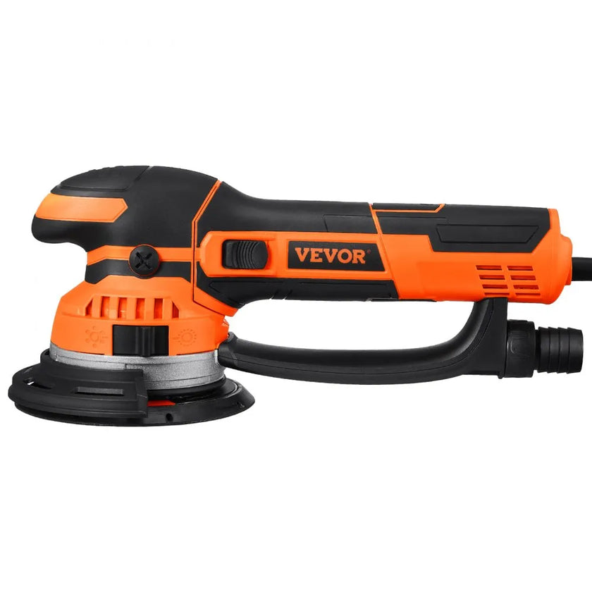 VEVOR Random Orbital Sander 6'' Dual-Action Sander 10 PCS Sandpapers 6 Speeds