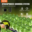 VEVOR Hydroponics Growing System, 72 Sites 2 Layers, Dark Grey PVC Pipes Hydroponic Grow Kit with Water Pump, Timer, Baskets and Sponges for Fruits, Vegetables, Herb