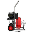 VEVOR 100Ft x 3/8Inch Drain Cleaner Machine fit 1 Inch (25mm) to 4 Inch(100mm) Pipes 370W Drain Cleaning Machine Portable Electric Drain Auger with Cutters Drain Auger Cleaner Plumbing Tool