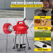 VEVOR Drain Cleaner Machine, 250W 2 Cables, Electric Drain Auger for 3/4\