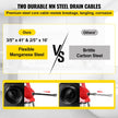 VEVOR Drain Cleaner Machine, 250W 2 Cables, Electric Drain Auger for 3/4\